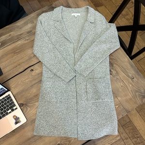 Monteau Long Cardigan, heathered grey, size small